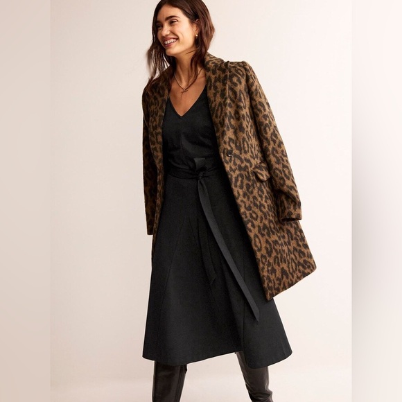 Boden Bella Ponte Midi Dress Classic Minimalist Solid Black Plus Size 16-18 - Picture 2 of 11